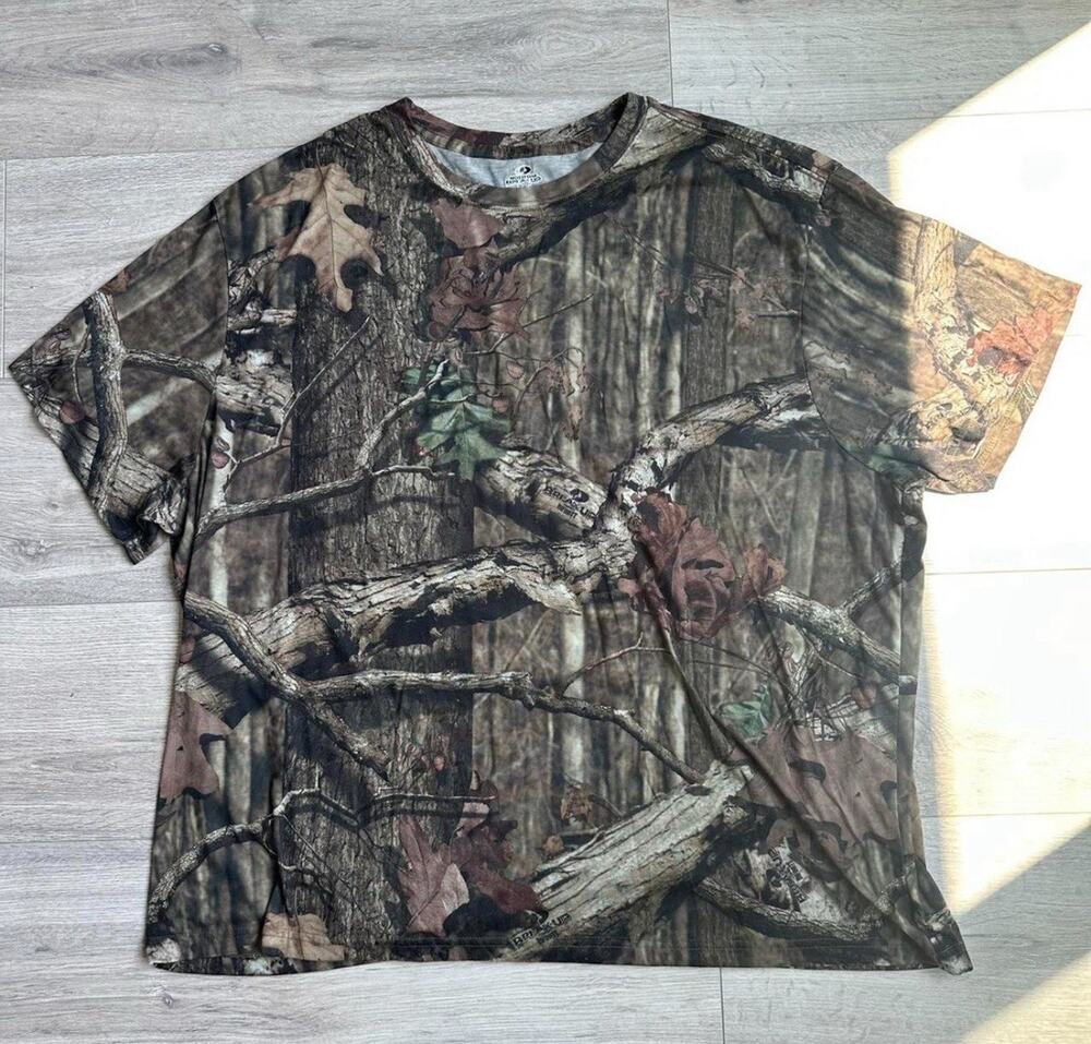 Mossy Oak Break Up Infinity Camo T-shirt Hunting XXL Men Tree Woods